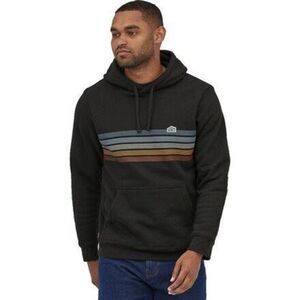 Patagonia Black Line Logo Ridge Stripe Uprisal Hoodie Pullover Jacket